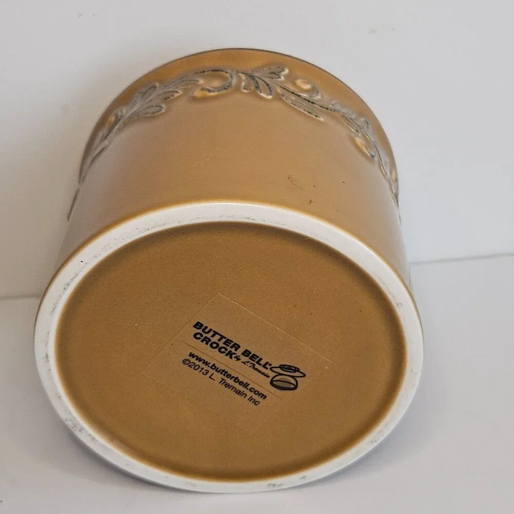 Butter Bell 2pc Crock Sienna Brown by L. TREMAIN 2013 Keeper Dish